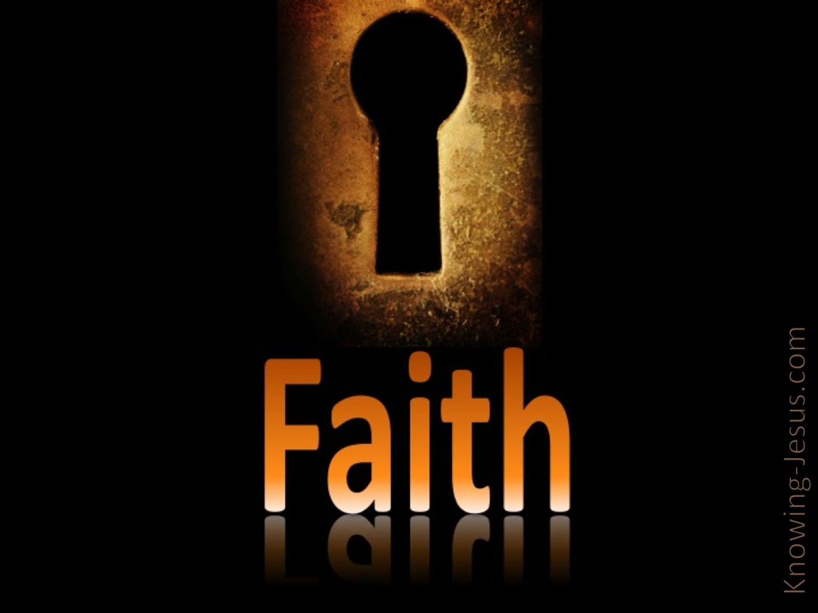 Faith Is The Key (devotional) (orange)